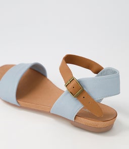 JINNIT DENIM TAN LEATHER