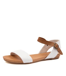 JINNIT WHITE TAN LEATHER