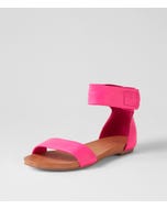 Juzz Hot Pink Leather Sandals