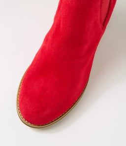 SADORE RED NATURAL HEEL SUEDE