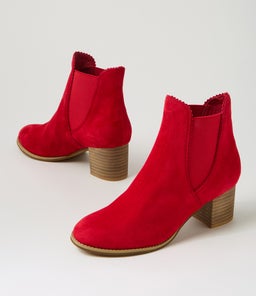 SADORE RED NATURAL HEEL SUEDE