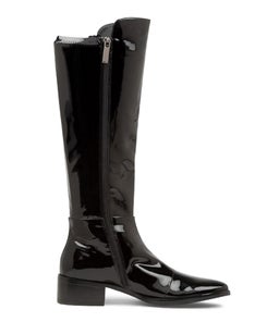 TETLEY BLACK PATENT STRETCH PATENT