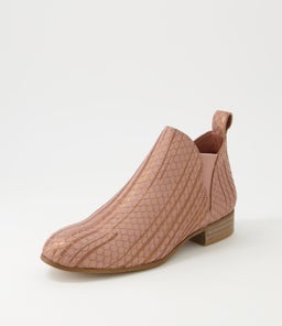 FOE BLUSH METALLIC CUT LEATHER