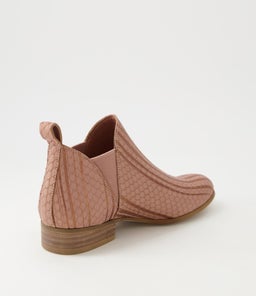 FOE BLUSH METALLIC CUT LEATHER
