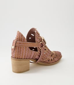 HASPER BLUSH METALLIC CUT LEATHER