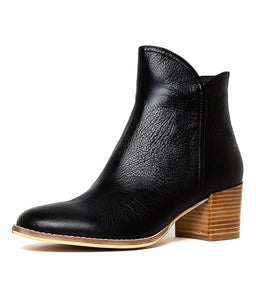 MOCKAS BLACK NATURAL HEEL LEATHER