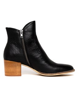 MOCKAS BLACK NATURAL HEEL LEATHER