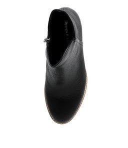 MOCKAS BLACK NATURAL HEEL LEATHER