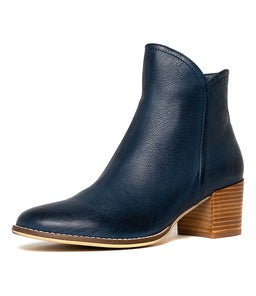 MOCKAS NAVY LEATHER