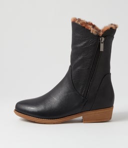RUDO BLACK LEOPARD FUR TUMBLE NUBUCK