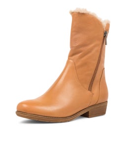 RUDO NEW TAN NATURAL LEATHER FUR