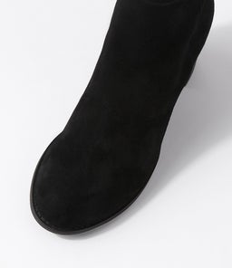 SETLEY BLACK BLACK HEEL SUEDE STRETCH MICROSUEDE