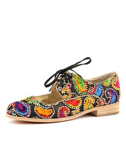ALBINA BLACK BOHO FABRIC