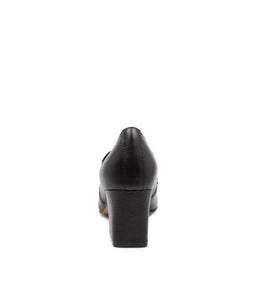 MISSIES BLACK LEATHER