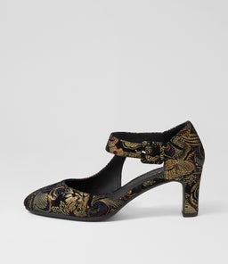 TRINITIES BLACK REGAL PRINT SUEDE