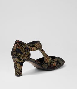 TRINITIES BLACK REGAL PRINT SUEDE