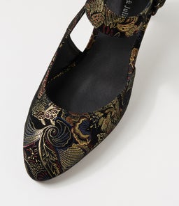 TRINITIES BLACK REGAL PRINT SUEDE