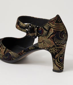 TRINITIES BLACK REGAL PRINT SUEDE