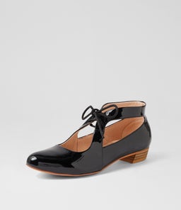 EWING DJ BLACK NATURAL HEEL PATENT LEATHER
