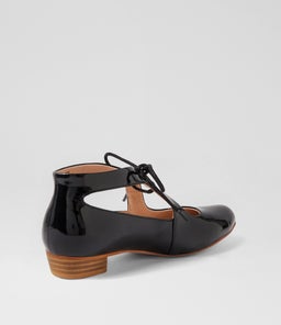 EWING DJ BLACK NATURAL HEEL PATENT LEATHER