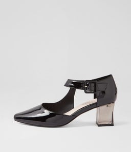 HAPPIE DJ BLACK BLACK HEEL PATENT LEATHER