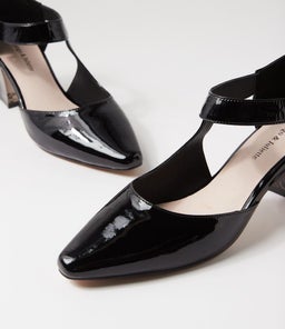 HAPPIE DJ BLACK BLACK HEEL PATENT LEATHER