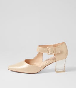 HAPPIE DJ OLD GOLD SHIMMER LEATHER