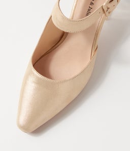HAPPIE DJ OLD GOLD SHIMMER LEATHER