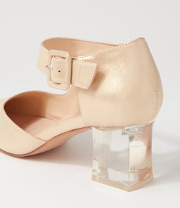 HAPPIE DJ OLD GOLD SHIMMER LEATHER
