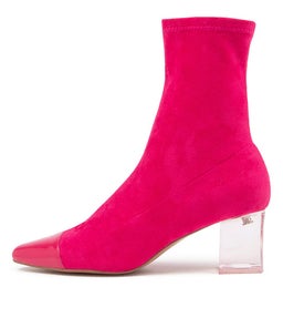 HARSON DJ HOT PINK PATENT MICROSUEDE