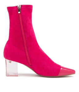 HARSON DJ HOT PINK PATENT MICROSUEDE