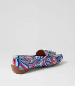LARF DJ BLUE SWIRL PATENT LEATHER