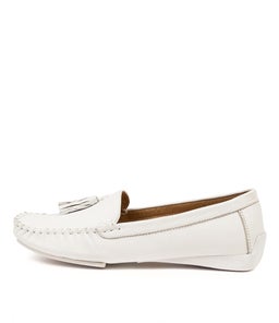 LARF DJ WHITE LEATHER