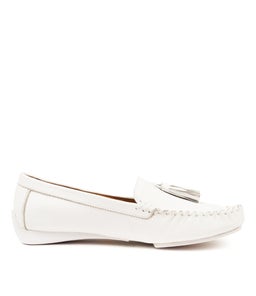 LARF DJ WHITE LEATHER