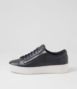 LAILA DJ NAVY WHITE SOLE LEATHER