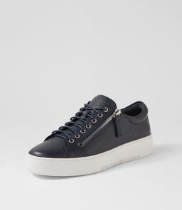 LAILA DJ NAVY WHITE SOLE LEATHER