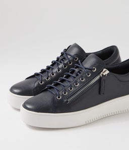LAILA DJ NAVY WHITE SOLE LEATHER
