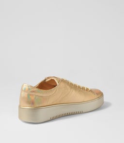 LAILA DJ GOLD PETROL GOLD SHRUNKEN LEATHER