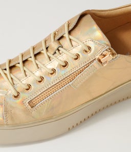 LAILA DJ GOLD PETROL GOLD SHRUNKEN LEATHER