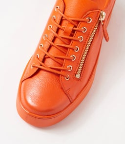 LAILA DJ NEW ORANGE ORANGE SOLE LEATHER