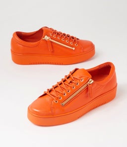 LAILA DJ NEW ORANGE ORANGE SOLE LEATHER