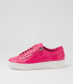 LAILA DJ BRIGHT PINK PRINT LEATHER