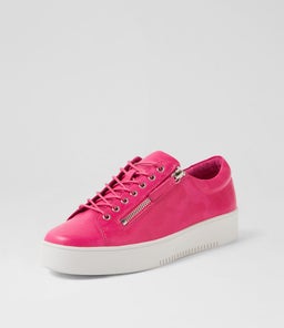 LAILA DJ BRIGHT PINK PRINT LEATHER
