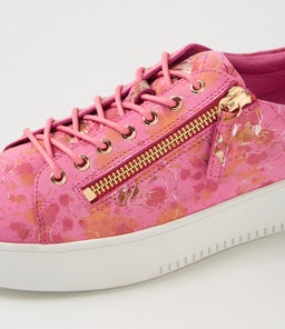 LAILA DJ PINK&ORANGE FLOWER LEATHER