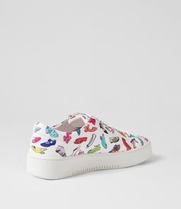 LAILA DJ WHITE SHOE WHITE LEATHER SOLE