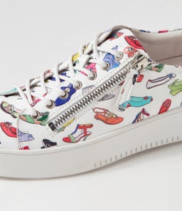 LAILA DJ WHITE SHOE WHITE LEATHER SOLE