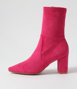 NIDER DJ HOT PINK STRETCH MICROSUEDE