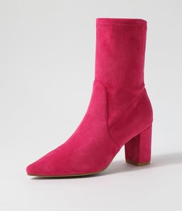 NIDER DJ HOT PINK STRETCH MICROSUEDE