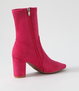 NIDER DJ HOT PINK STRETCH MICROSUEDE