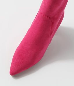 NIDER DJ HOT PINK STRETCH MICROSUEDE